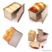 GMM Slide Non-stick Toast Box with Lid Champagne Bread Baking Mold Covered Loaf Pan (Smooth Style) - B01M5F45M0